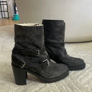 CHRISTIAN LOUBOUTIN SHEARLING BOOTS